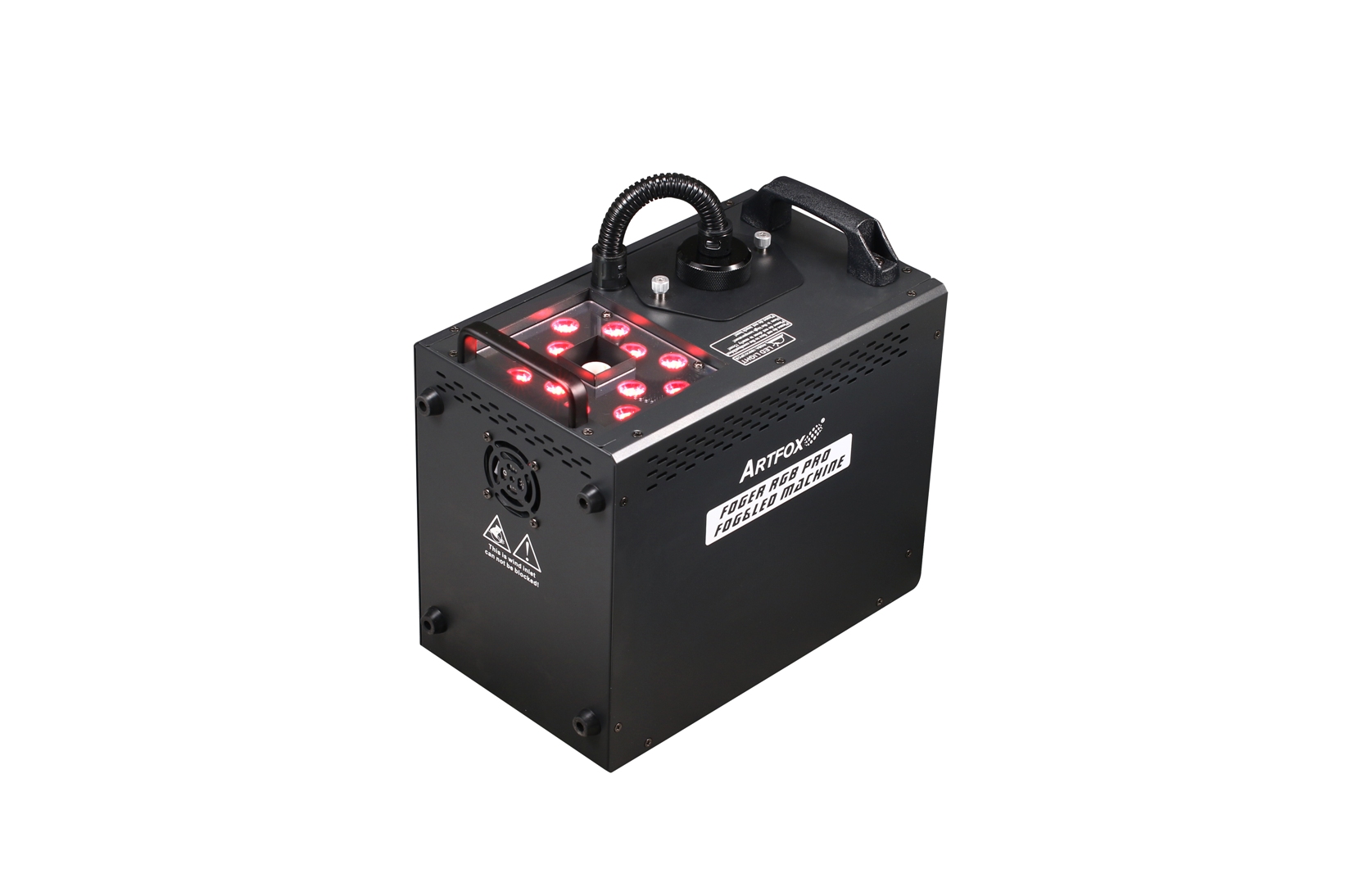 Fog Machine:3000w, 12x8w RGBA 4-in-1 LEDs, Remote control